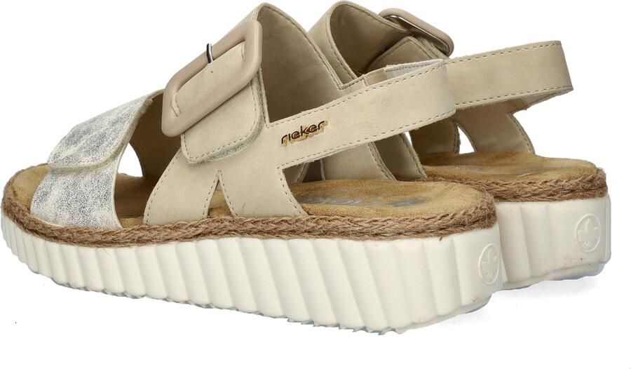 Rieker Sandalen zomerschoen sandaal sleehak met twee klittenbandsluitingen - Foto 10