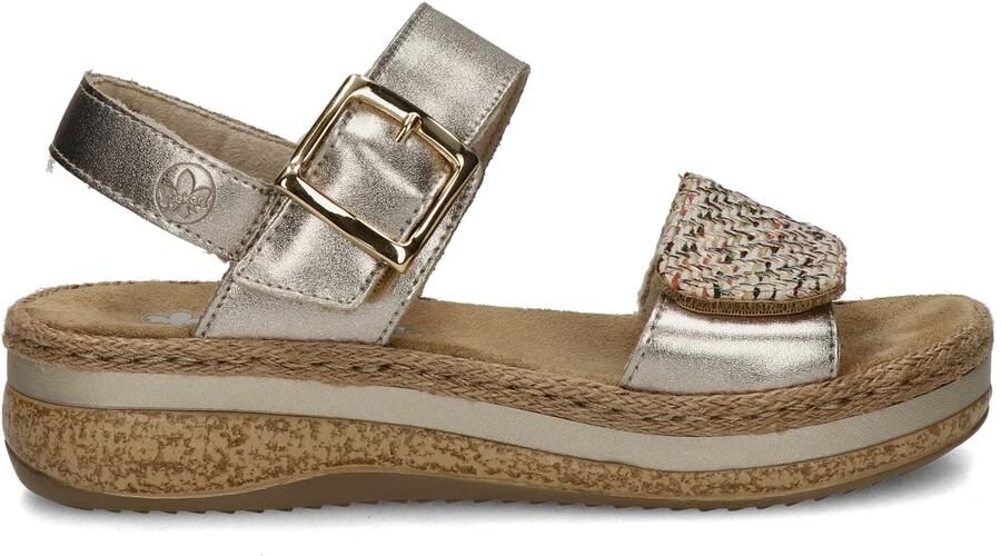 Rieker Sandalen met sleehak V0951-90 - Foto 8