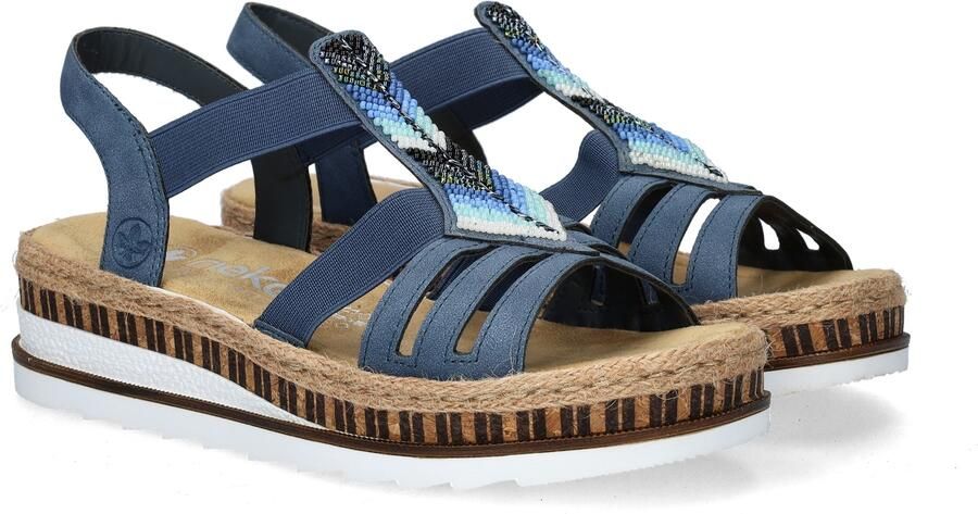Rieker V7909-12 dames sandalen sportief blauw - Foto 9