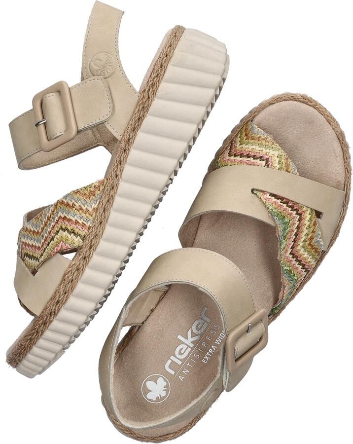 Rieker Sandalen met sleehak 69269 - Foto 8