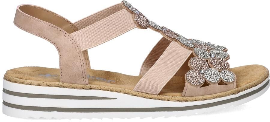 Rieker Sandalen Plat Sandalen Plat Roze - Foto 6