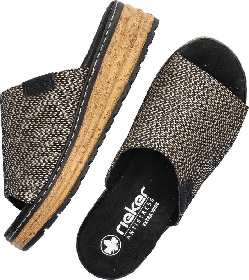 Rieker Sleehakmuiltjes Zomerschoen slippers pantoffel in wijdte H (= zeer wijd) - Foto 3