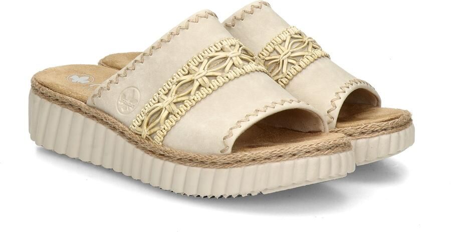 Rieker Slippers beige Textiel Dames - Foto 12