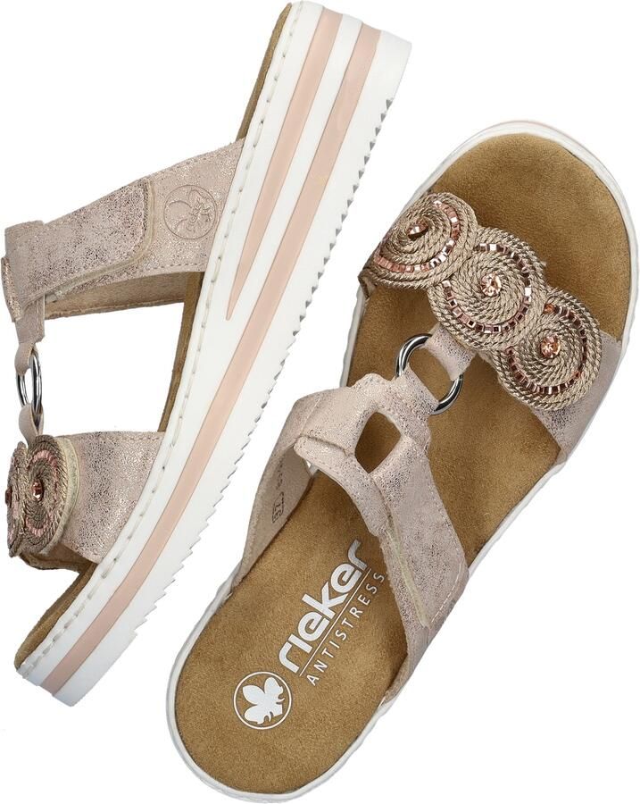 Rieker Sandalen met bandjes voor dames in effen kleur - Foto 11