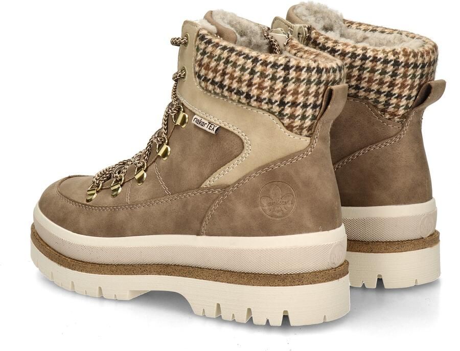 Rieker Dames Y6210 Veterschoenen TEX Plateauzool Beige - Foto 15