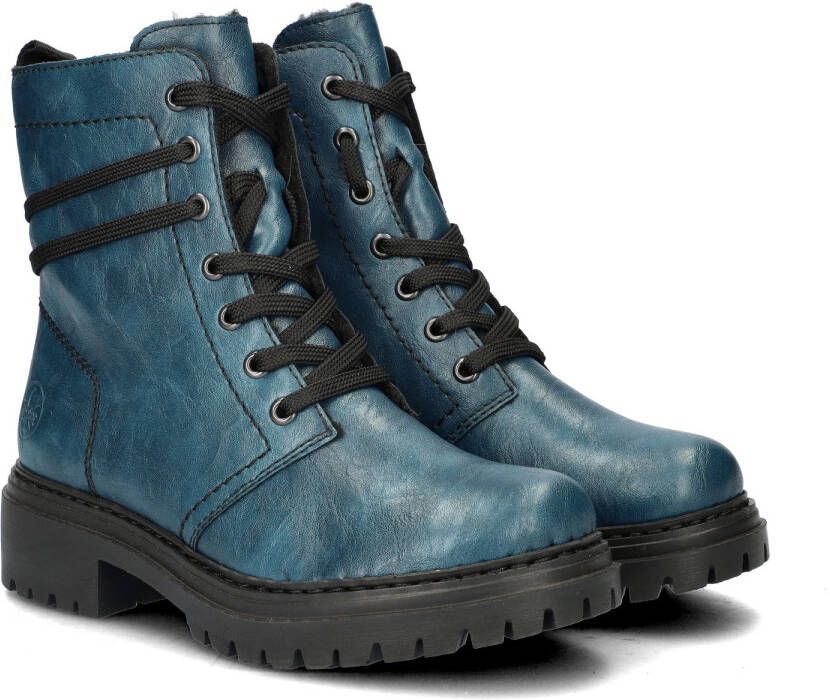 Rieker Winterlaarsjes met vetersluiting om de schacht - Foto 5