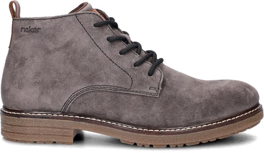 Rieker -art-33106 45-heren-veter rits-grijs-suede - Foto 4