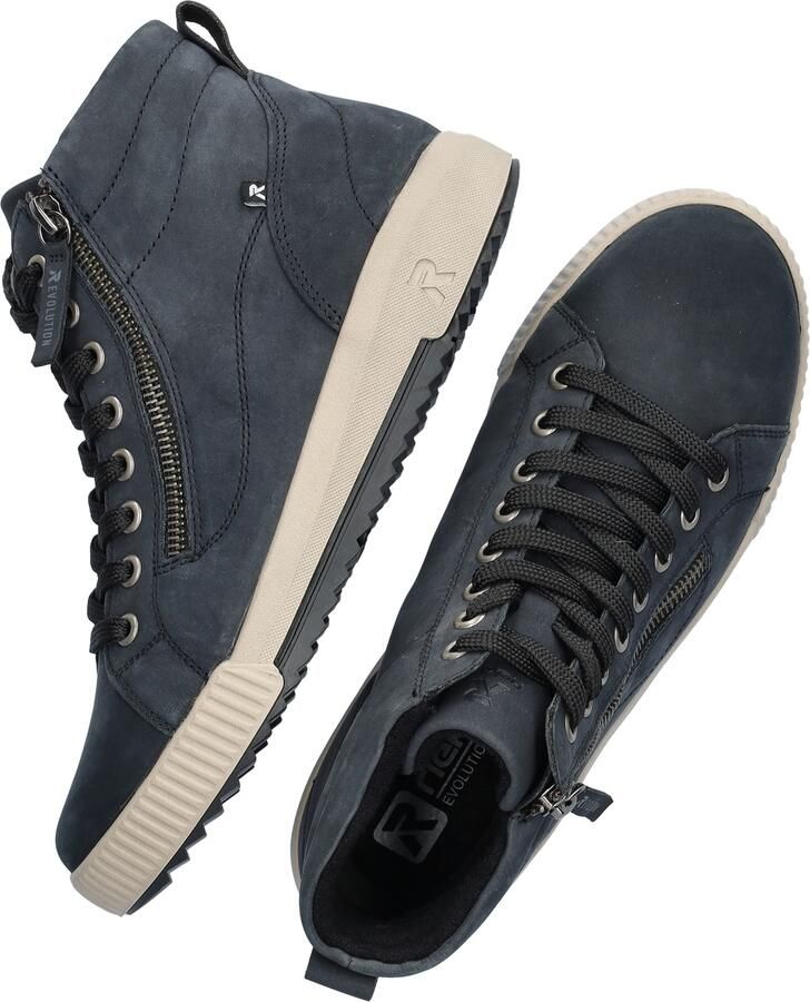 RRieker R-Rieker Hoge veterschoenen ankle boot high top sneaker leisure boots with zipper - Foto 2