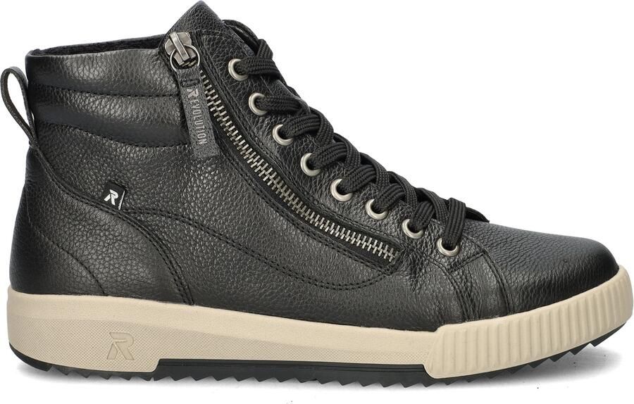 RRieker R-Rieker Hoge veterschoenen ankle boot high top sneaker leisure boots with zipper
