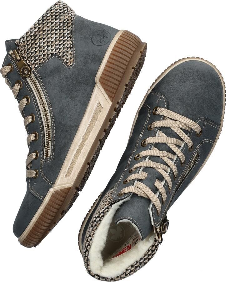 Rieker Sportieve en warme veterschoen voor dames Blue Dames - Foto 10