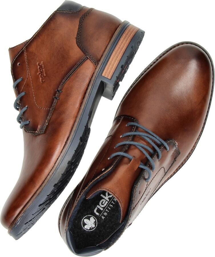 Rieker Veterlaarsjes zakelijke enkellaars veterschoenen met zachte binnenzool - Foto 13
