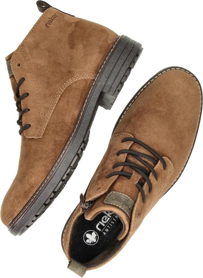 Rieker suede veterboots cognac - Foto 5