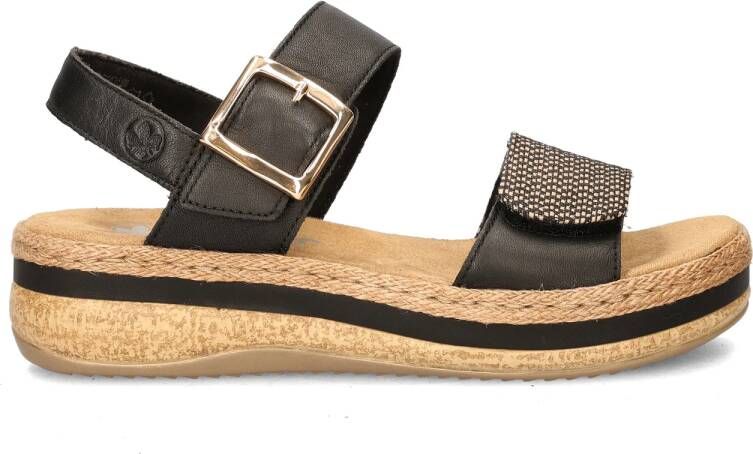 Rieker Sandalen zwart Synthetisch Dames - Foto 5