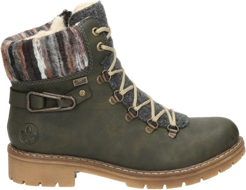 Rieker Groen veter rits combi boot online kopen.