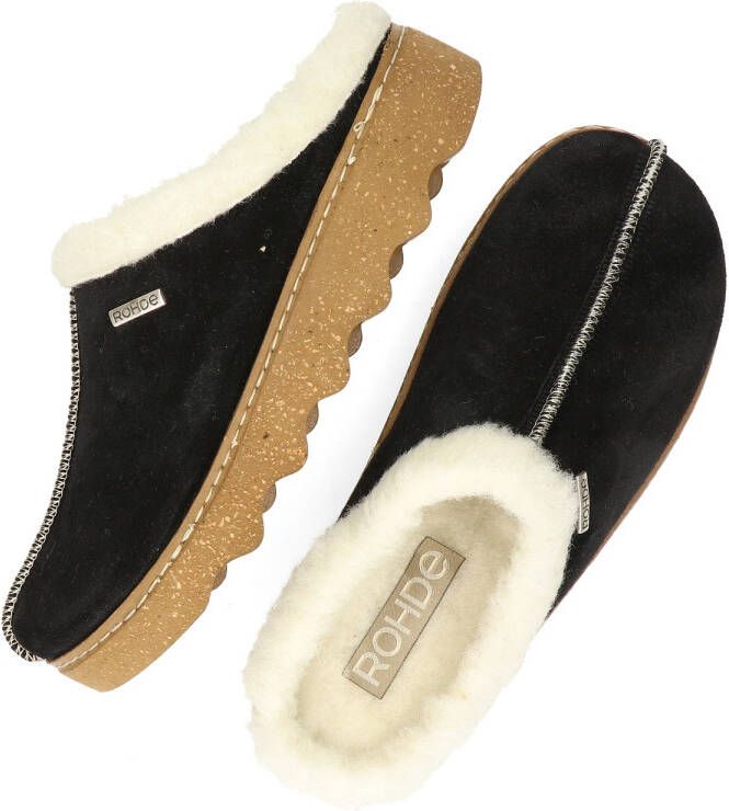 Rohde Pantoffels FOGGIA-D Pantoffel clog met uitneembare binnenzool van schapenvacht - Foto 7