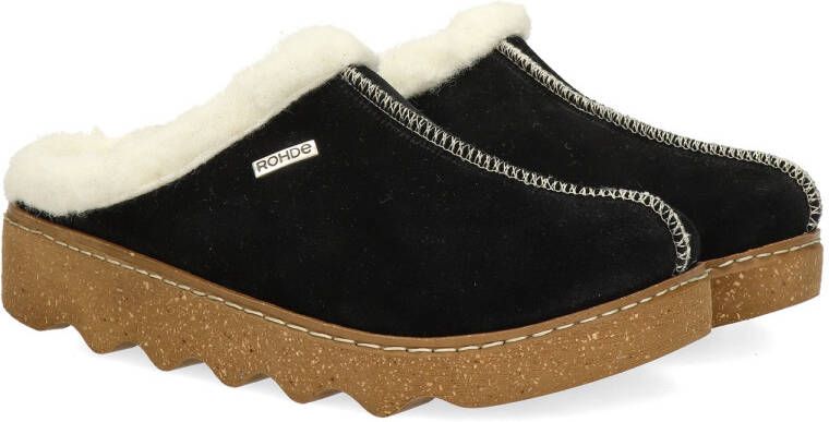 Rohde Pantoffels FOGGIA-D Pantoffel clog met uitneembare binnenzool van schapenvacht - Foto 6