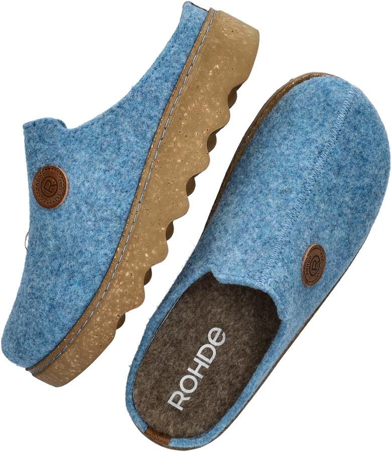 Rohde Pantoffels Foggia Pantoffel slof clog huis-slipper met profielzool - Foto 6