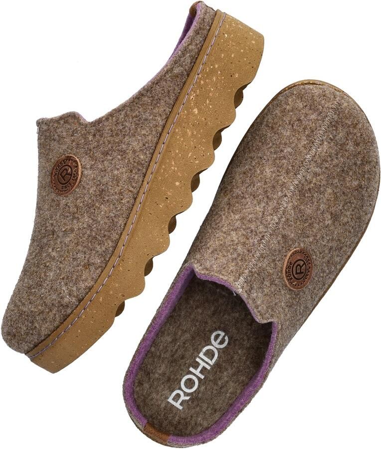 Rohde Pantoffels Foggia Pantoffel slof clog huis-slipper met profielzool - Foto 11