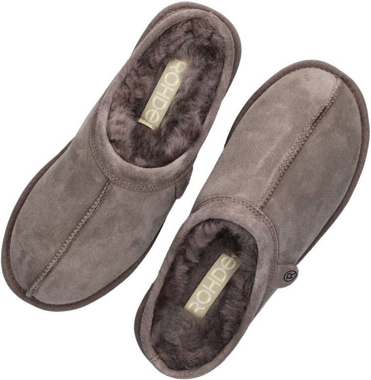Rohde Livigno heren pantoffel Donker Taupe - Foto 5