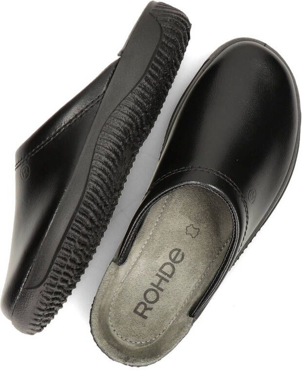 Rohde Pantoffels Zwart Leer 370410 Heren Leer - Foto 6