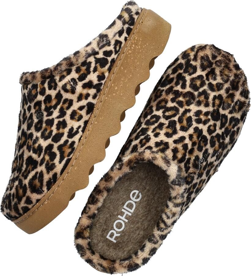 Rohde Dames Pantoffel Muil 6102-18 Panterprint - Foto 9