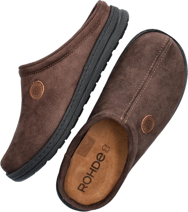 Rohde -Heren bruin donker pantoffels & slippers - Foto 3