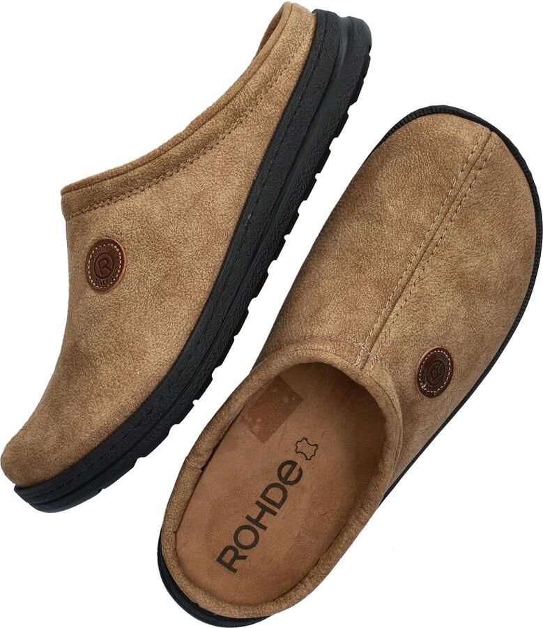 Rohde Beige Leren Open Pantoffels Heren Beige - Foto 4