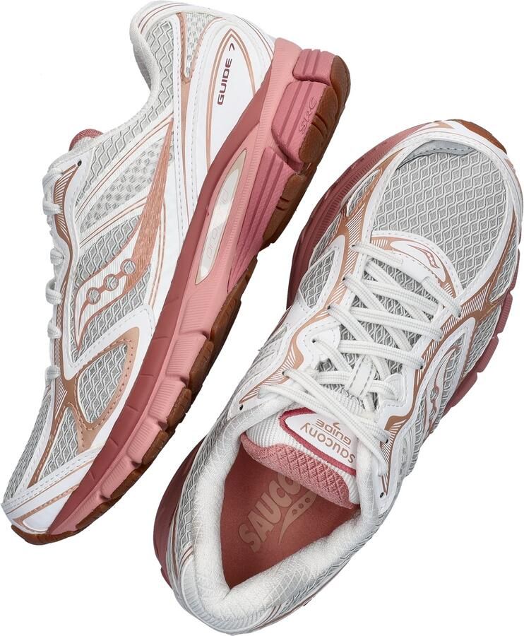 Saucony Sneakers laag 'PROGRID GUIDE 7' abrikoos oudroze wit - Foto 5