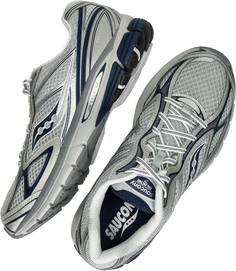 Saucony Sneakers laag 'PROGRID GUIDE 7' antraciet aardetinten zilver - Foto 4