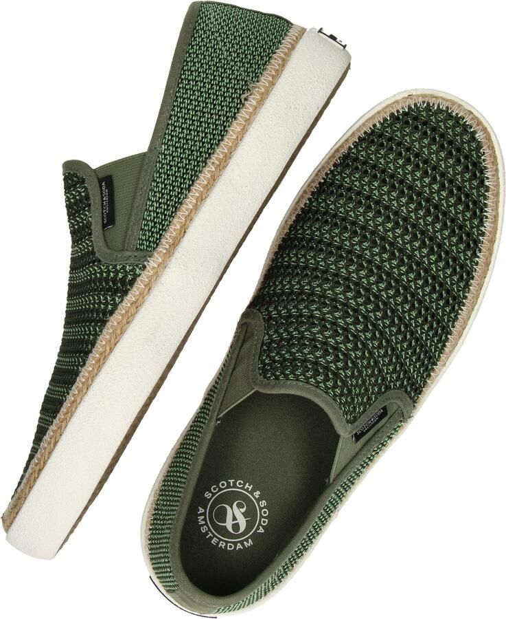 SCOTCH & SODA Instappers Heren Izomi Slip On Shoe Maat: 45 Materiaal: Textiel Kleur: Groen - Foto 4