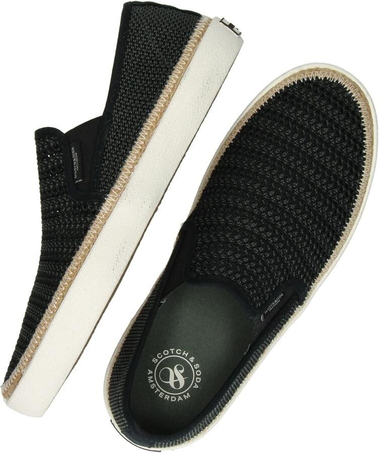SCOTCH & SODA Instappers Heren Izomi M 11 Maat: 41 Materiaal: Textiel Kleur: Zwart - Foto 6