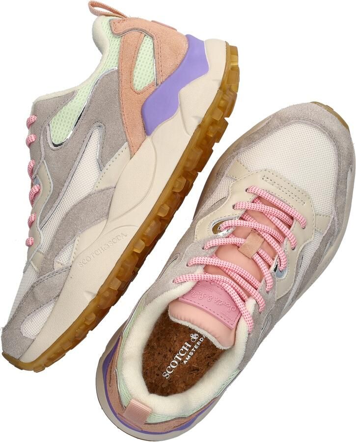 Scotch & Soda Mount W chunky suède sneakers lichtgrijs multi - Foto 5