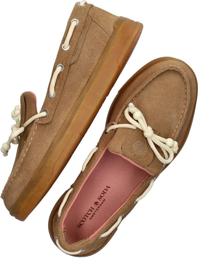 Scotch & Soda Nixie suède bootschoenen beige - Foto 5