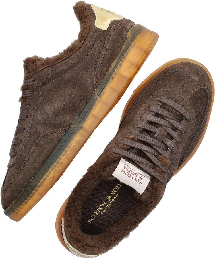 Scotch & Soda Scotch& Soda Dames Sneaker Nixie Dark Brown BRUIN - Foto 2