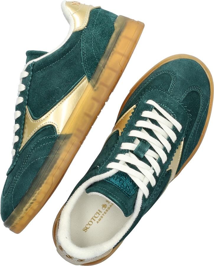 Scotch & Soda Groene Suède Lage Sneakers Green Dames - Foto 3