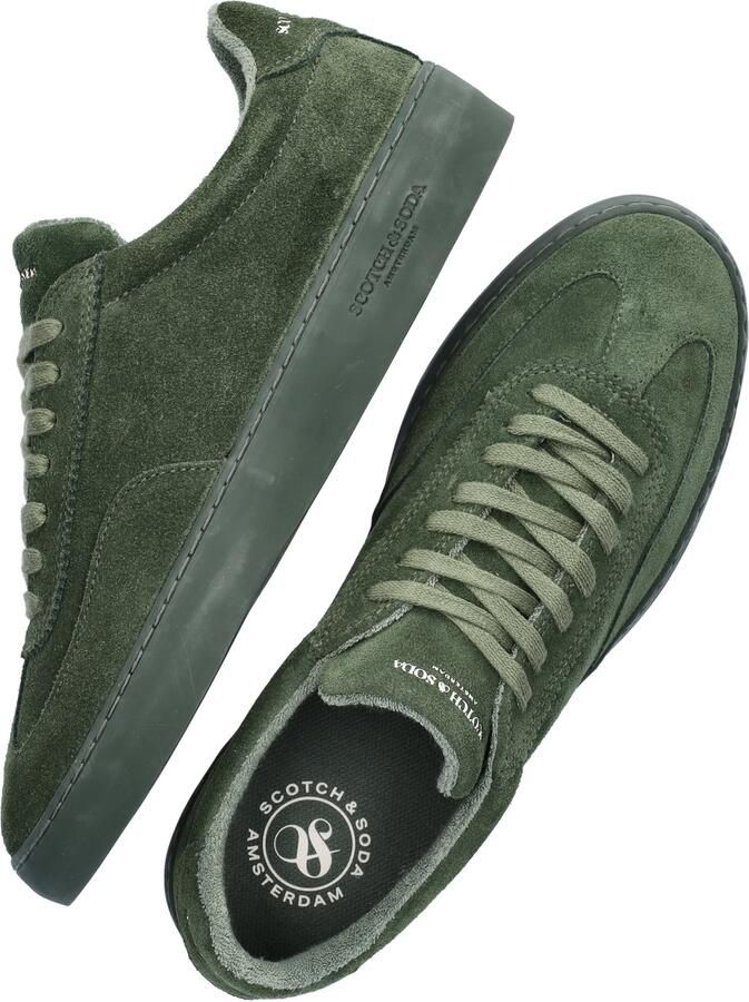 Scotch & Soda Scotch&Soda Plakka heren sneaker Donkergroen