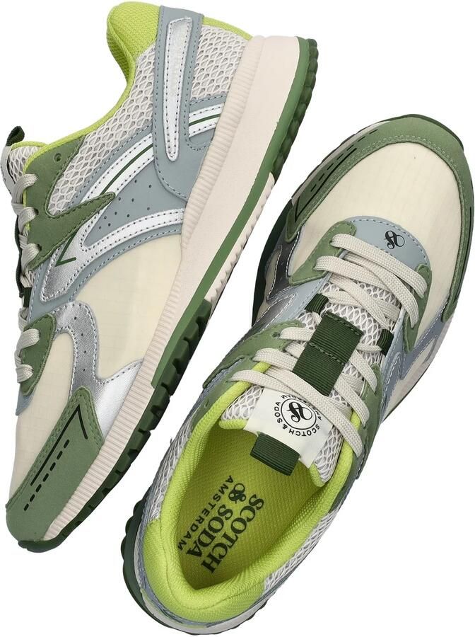Scotch & Soda Vivex sneakers groen zilver - Foto 5