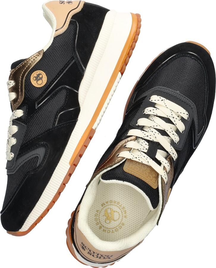 Scotch & Soda Damessneakers Scotch&Soda Vivi suède zwart - Foto 3