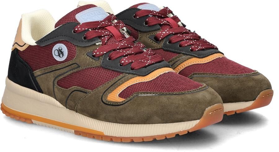 Scotch & Soda Dames sneaker Scotch&Soda Vivi suède groen bordo - Foto 5
