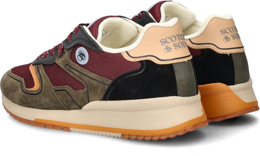 Scotch & Soda Dames sneaker Scotch&Soda Vivi suède groen bordo - Foto 4
