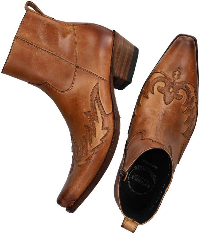 Sendra 11783 Mimo leren cowboylaarzen bruin - Foto 4