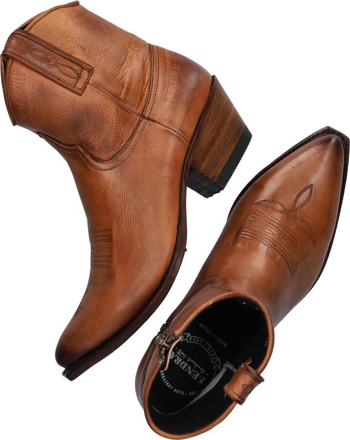 Sendra 13504 Lia Flex leren cowboylaarzen cognac - Foto 5