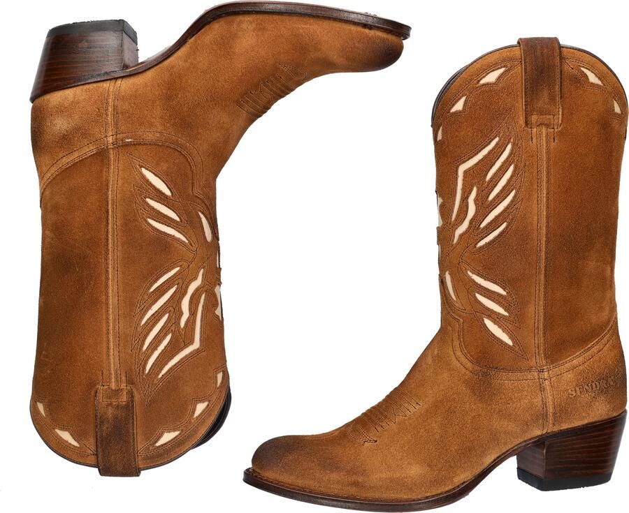 Sendra 18657 Deborah dames cowboylaars Cognac - Foto 4