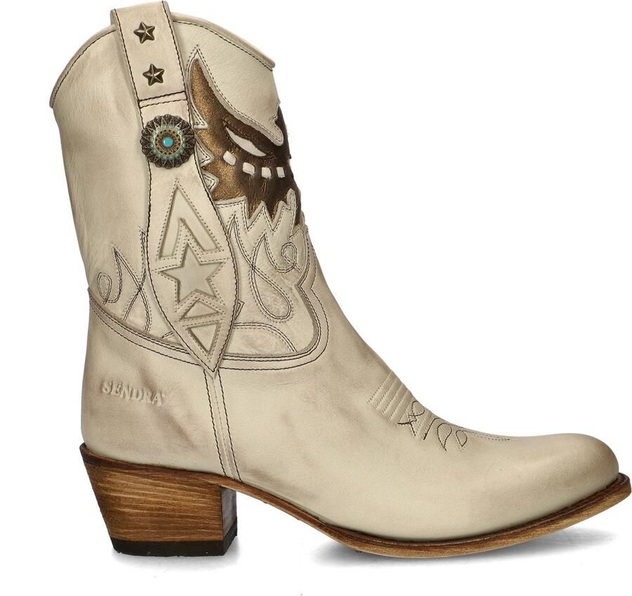 Sendra Debora Insa dames cowboylaars Ecru - Foto 3