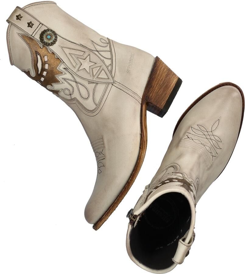 Sendra Debora Insa dames cowboylaars Ecru - Foto 4