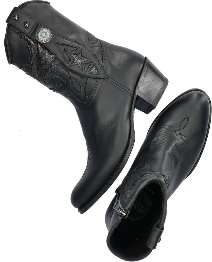 Sendra Debora Insa dames cowboylaars Zwart - Foto 5