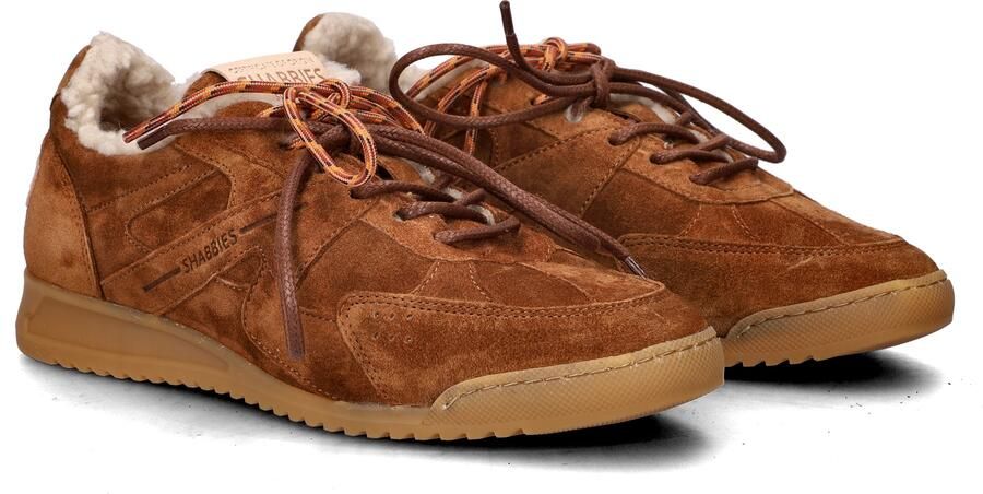 Shabbies Amsterdam APRIL MINA Sneaker Suede Wool Warm Brown - Foto 4