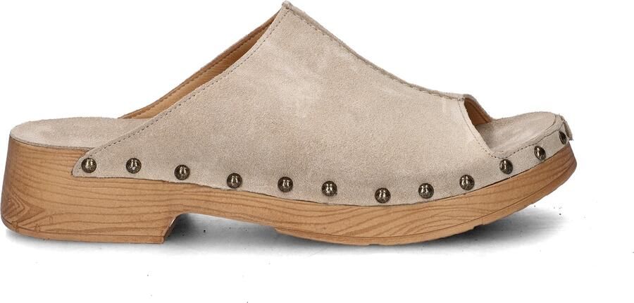 SHABBIES Muiltjes Dames Carry Mila Maat: 38 Materiaal: Suède Kleur: Beige - Foto 7