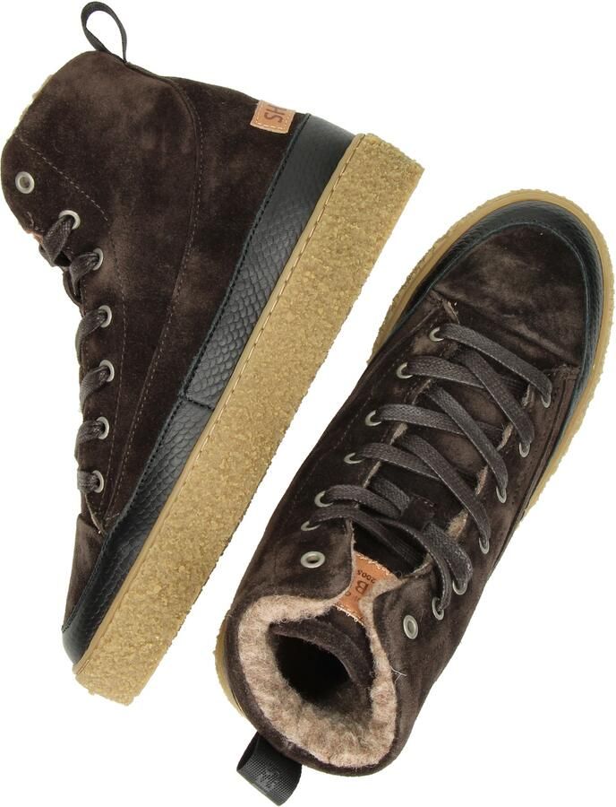 Shabbies Amsterdam CHEWY LILY Ankle Boot Suede Dark Brown - Foto 3