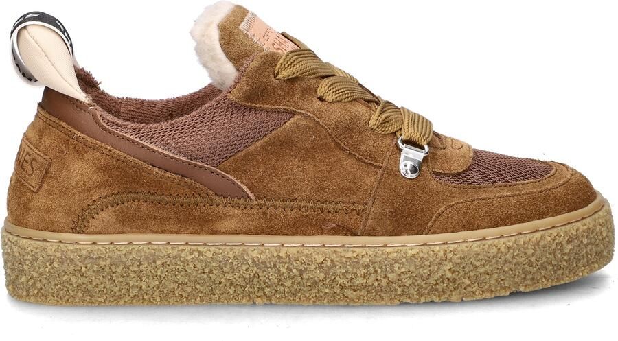 SHABBIES Lage Sneakers Dames Chewy Unna Maat: 36 Materiaal: Suède Kleur: Bruin - Foto 3